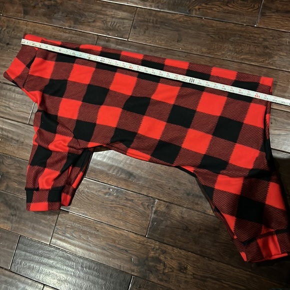 XXL Red & Black Plaid Dog Pajamas/Lumberjack costume (NWOT) - Picture 4 of 8